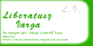 liberatusz varga business card